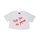Hotter Than An Inferno crop t-shirt | White
